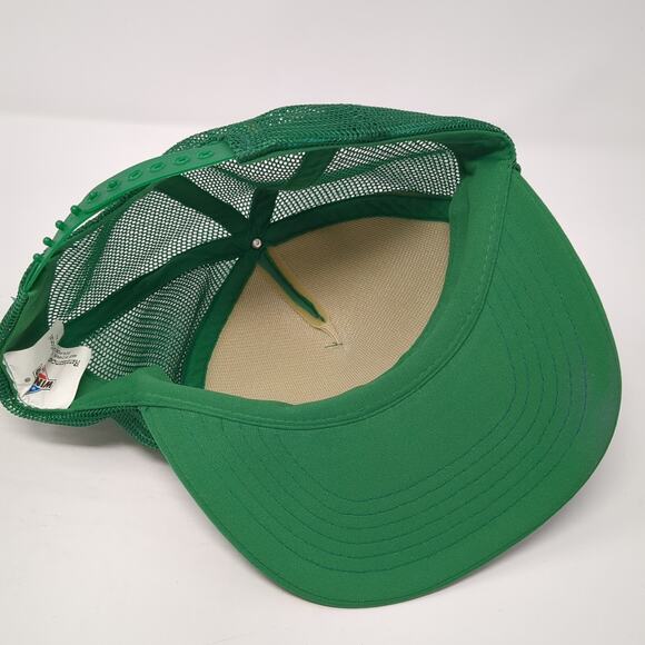 Seaberry Depaoli Construction Snapback Trucker Cap Green OS Adjustable Mesh Back - Picture 7 of 9